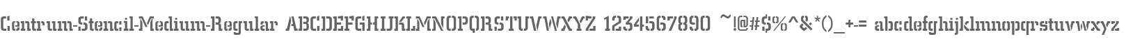 Centrum-Stencil-Medium-Regular