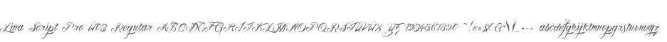 Lina Script Pro W03 Regular