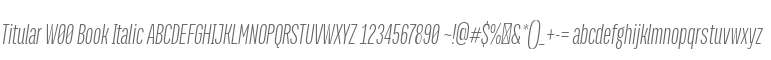 Titular W00 Book Italic