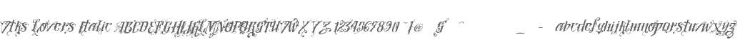 Vtks Lovers Italic