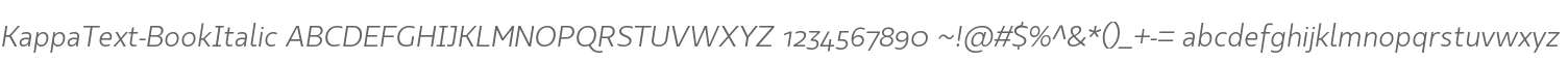 KappaText-BookItalic