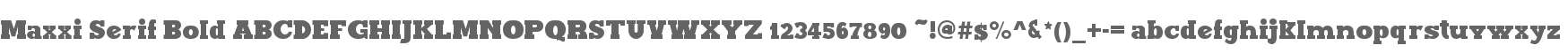 Maxxi Serif Bold