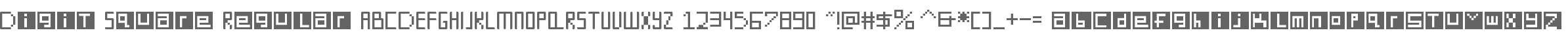 Digit Square Regular