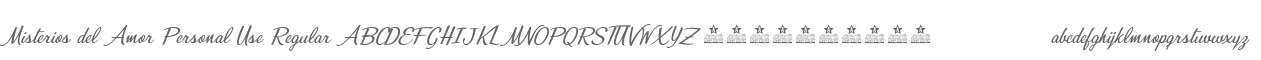 Misterios del Amor Personal Use Regular