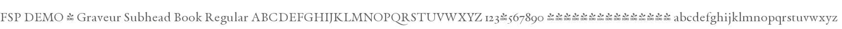 FSP DEMO - Graveur Subhead Book