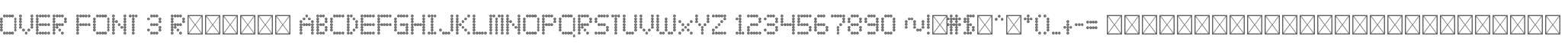 OVER FONT 3