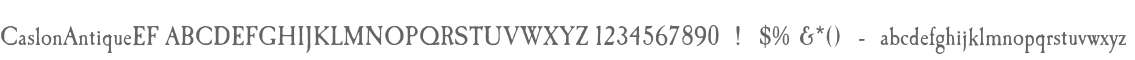 CaslonAntiqueEF