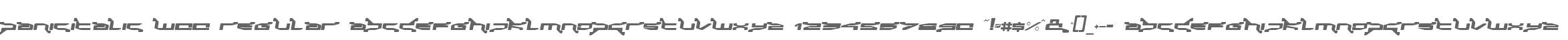 PanicItalic W00 Regular