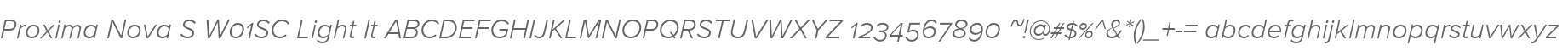 Proxima Nova S W01SC Light It