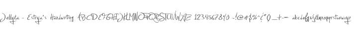 Jellyka - Estrya's Handwriting