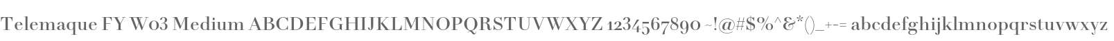 Telemaque FY W03 Medium