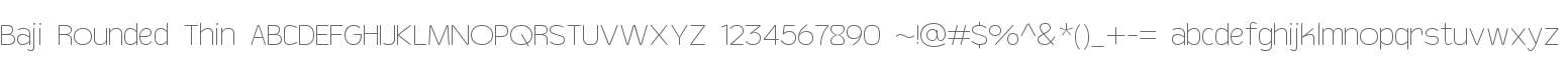 Baji Rounded Thin