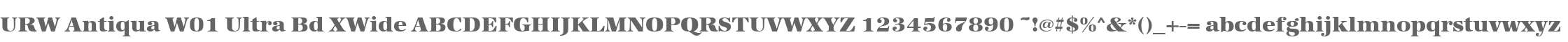 URW Antiqua W01 Ultra Bd XWide