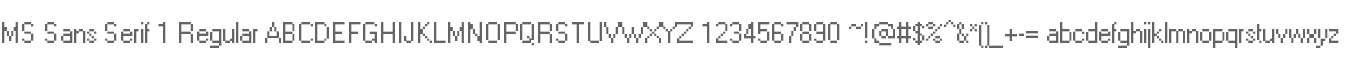 MS Sans Serif 1