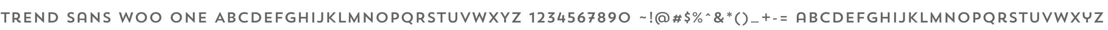 Trend Sans W00 One