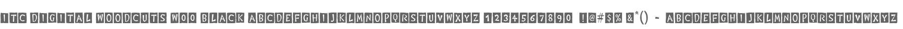 ITC Digital Woodcuts W00 Black