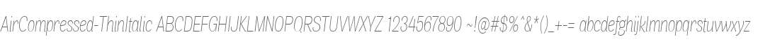 AirCompressed-ThinItalic