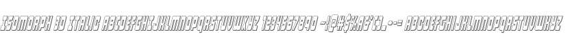Isomorph 3D Italic