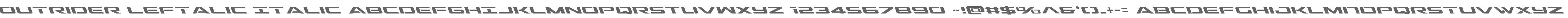 Outrider Leftalic Italic