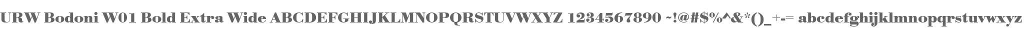 URW Bodoni W01 Bold Extra Wide