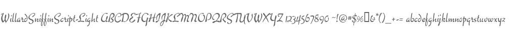 WillardSniffinScript-Light