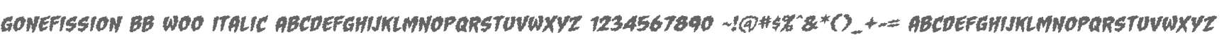 GoneFission BB W00 Italic