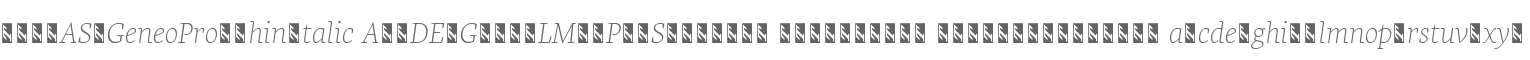 QWRNAS+GeneoPro-ThinItalic