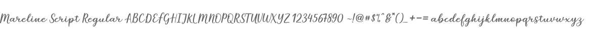 Mareline Script Regular