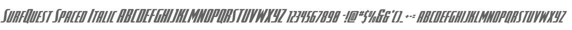 SurfQuest Spaced Italic