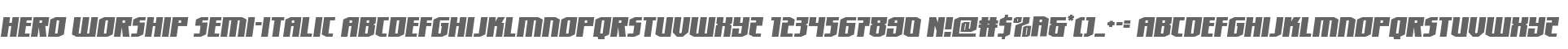 Hero Worship Semi-Italic