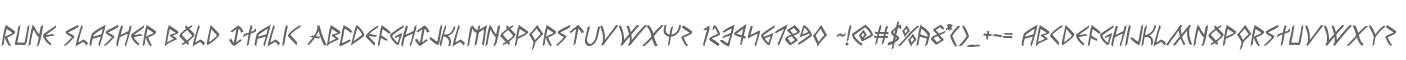 Rune Slasher Bold Italic