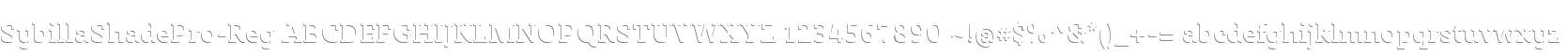 Sybilla Shade Pro Reg