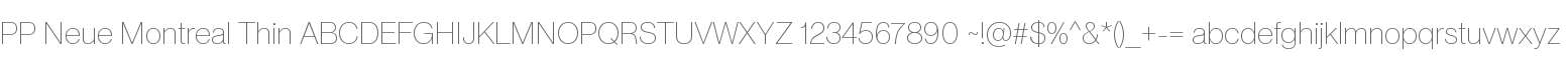 PP Neue Montreal Thin