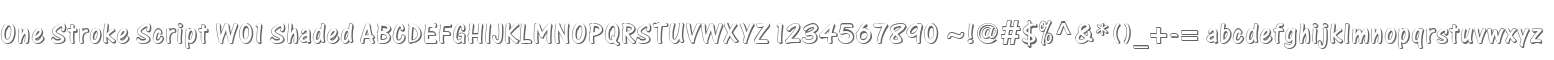 One Stroke Script W01 Shaded