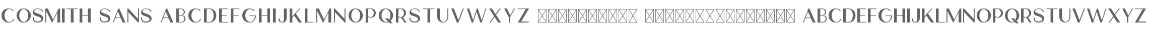 Cosmith Sans