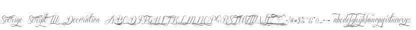 Sverige Script W03 Decoration