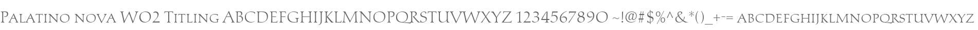 Palatino nova W02 Titling