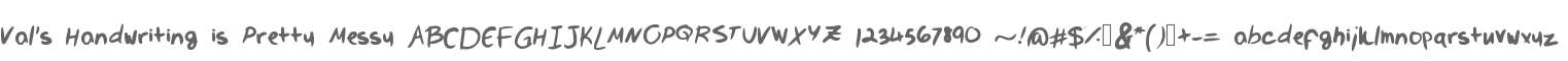 Val's Handwriting is Pretty Messy