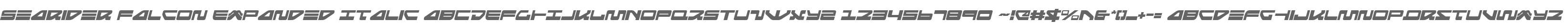 Searider Falcon Expanded Italic