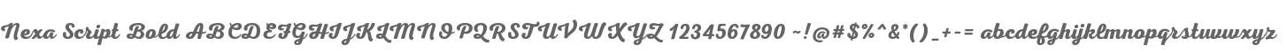 Nexa Script Bold
