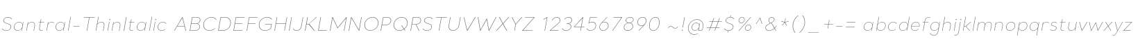 Santral-ThinItalic