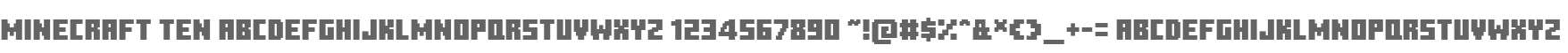 Minecraft Ten