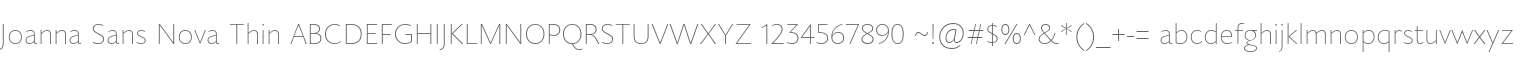Joanna Sans Nova Thin