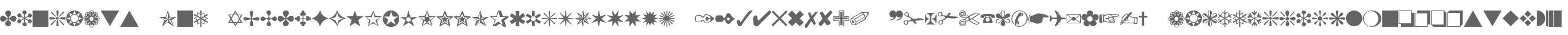 Dingbats One
