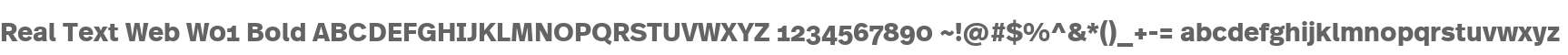 Real Text Web W01 Bold