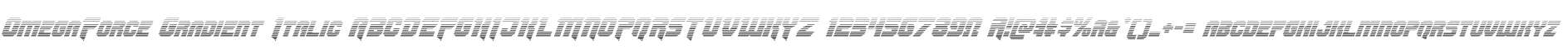 OmegaForce Gradient Italic