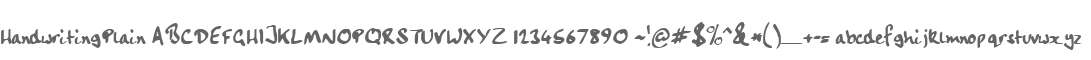 HandwritingPlain