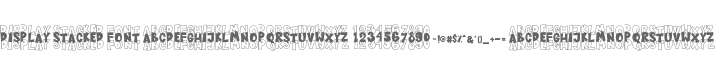 Display Stacked Font
