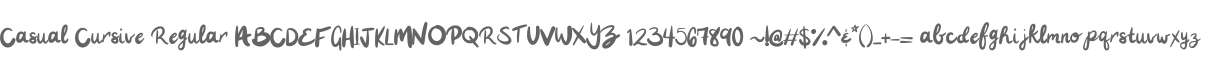 Casual Cursive