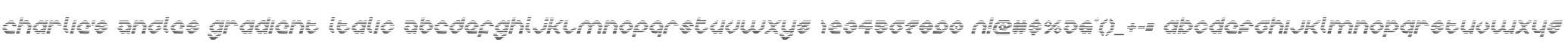 Charlie's Angles Gradient Italic